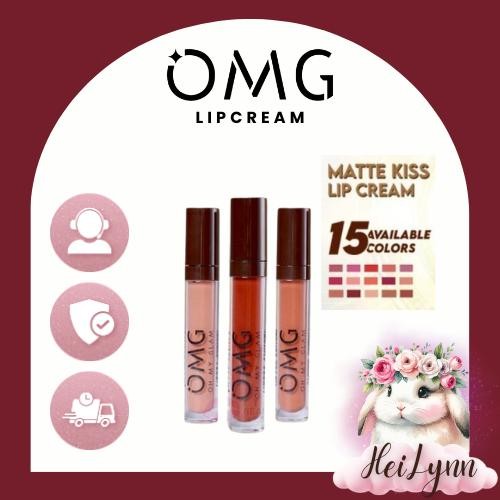 New OMG Mattelash Lip Cream Oh My glam Tahan 12 jam Pewarna Bibir Gloss Lipcream Lipstick Lipstik