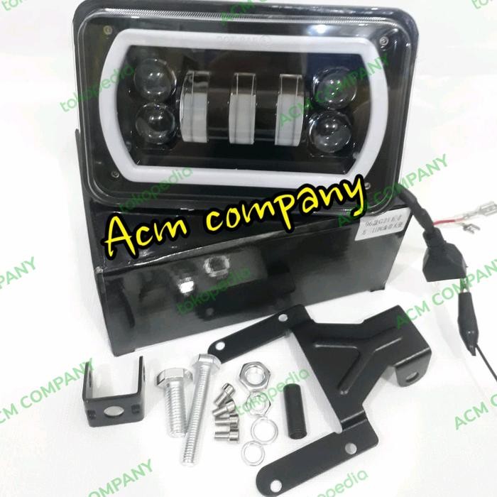 Lampu Depan Daymaker Rx King 7In Kotak + Dudukan Pnp Rxking