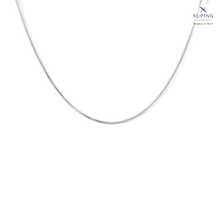 Xuping Kalung Silver Rante Italy Aksesoris Wanita Anti Karat