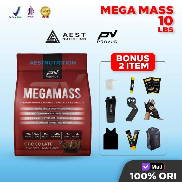 Provus Mega Mass 10 lbs Susu Gain Susu Tinggi Protein dan Kalori