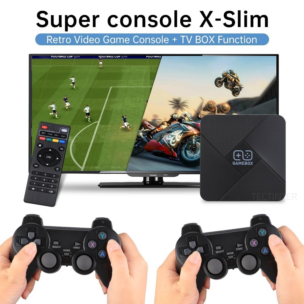 G5 Dual-System Video Game Console Retro Game Box 4K HD TV Wireless Game Stick Built-in 15000+ Games 