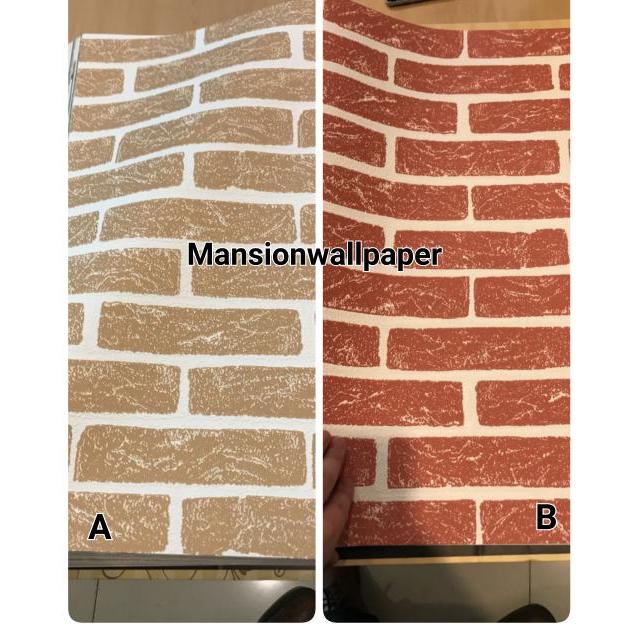 Wallpaper Dinding Bata Merah (bata besar)