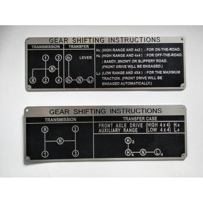 Gear Shift Instrucion Fj Bj40 Hardtop