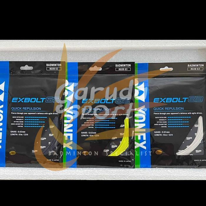 Senar Badminton Yonex Exbolt63 Senar Bulutangkis Yonex Exbolt 63 Sp Original