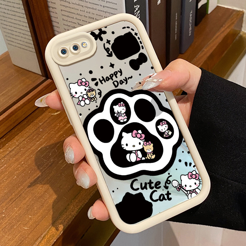 Casing Hp Realme C2 Realme C2s OPPO A1K Case HP Casing pola Anime Manis Keren Kesing Kasing cermin C