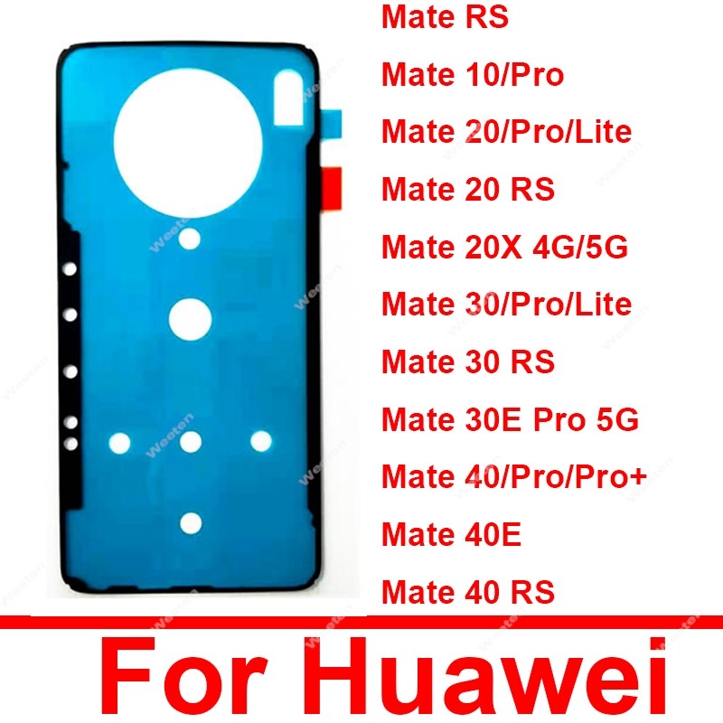 2Pcs Back Battery Housing Cover Sticker Tape For Huawei Mate 10 20 20X 30 40 Pro Plus Lite Rs 40E