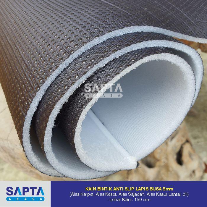 fvxy- Kain Bintik Anti Slip Satin Lapis Busa 5Mm (Alas Karpet/Alas Keset)
