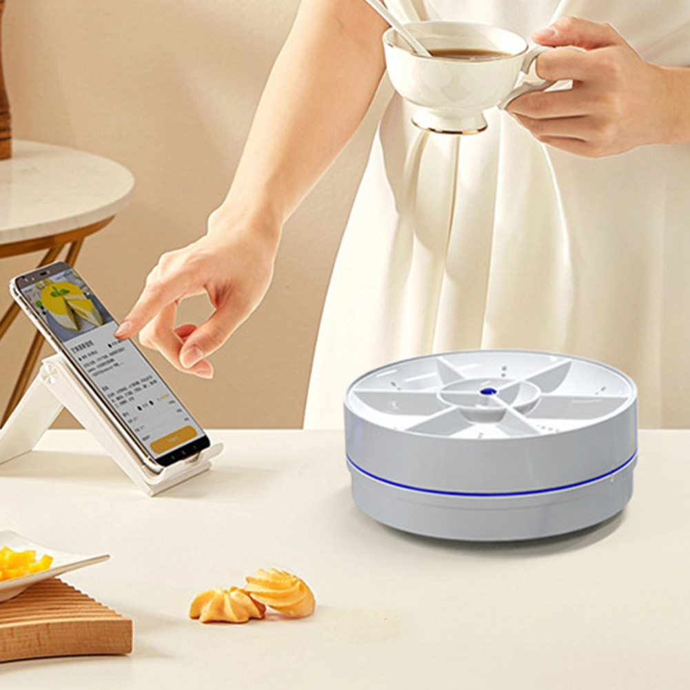 Portable Ultrasonic Dish Washer 18W Cordless Sink Dishwasher Wireless Dishwasher Household Sink