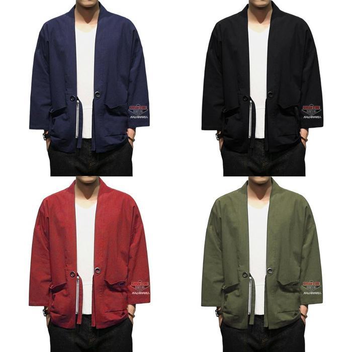 Baju Outer Outwear Oter Kimono Cardigan Kardigan Blajer Blazer Jas Haori Jepang Korea Cowok Cewek