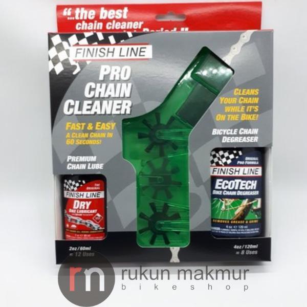 Finish Line Bicycle Pro Chain Cleaner Tool Kit Include Bike Chain Lube & Cycling Chain Degreaser Set