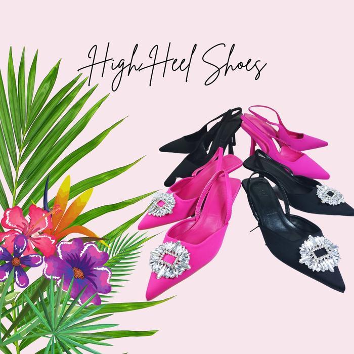 Menarik Sepatu High Heels Premium Zara Rose Pink Size 36 Terlariss 