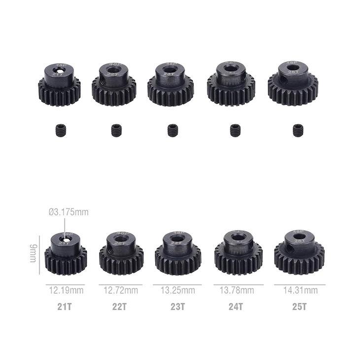 ecdc- Pinion Rc Baja 3.17Mm 48Dp 13T 14T 15T 17T 19T 21T 23T Merk Suspass