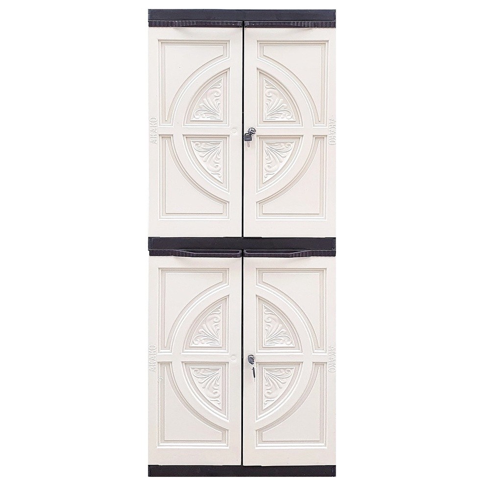 Akako Lemari plastik 2 susun LA2P Karakter Lemari Pakaian Tayo Lemari Baju Plastik