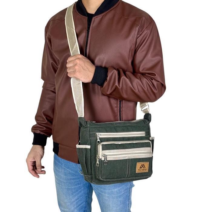 Eiger - Amstar Tas Pria Sling Bag Tas Selempang Crossbody Bag Kanvas