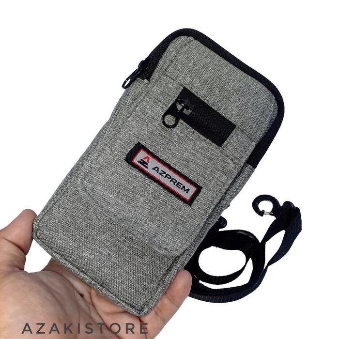 Eiger - Tas Selempang Hp Pria Trendy Handphone Pouch Hitam Slingbag