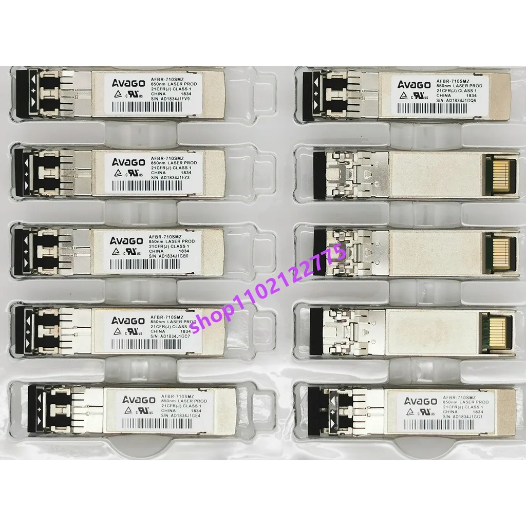 AVAGO SFP Module 10G/AFBR-710SMZ/SFP+ 10G SR 850NM 10g Adapter General Purpose Fiber Switch/Fibre