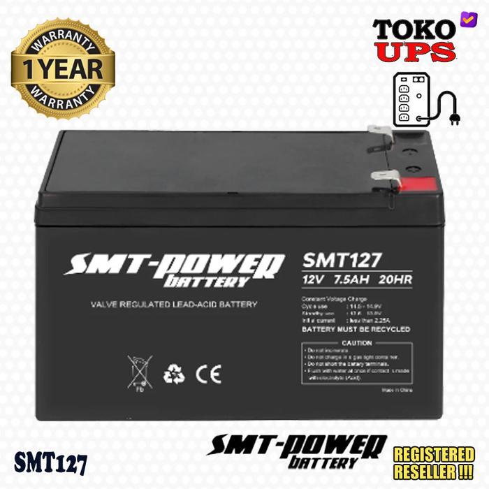 DISKON Baterai UPS 12V 7.5ah 7ah SMT 12V 7.5AH