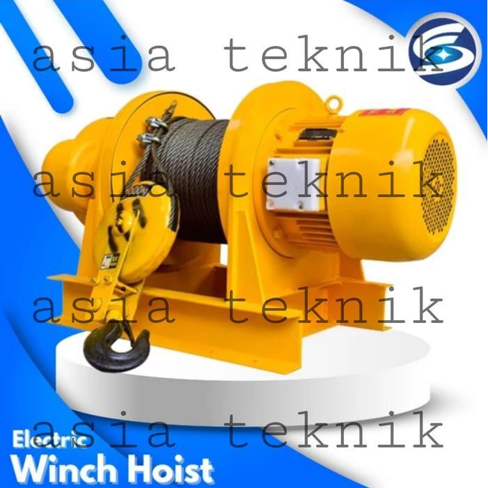 BERKUALITAS Electric Winch Hoist 1 - 5 Ton 100 Meter / Katrol Elektrik 100M - 1TON