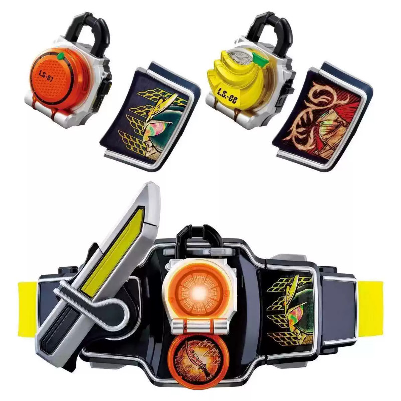 Bandai DX Kamen Rider Baron Gaim Sengoku Driver Belt Zangetsu Kachidoki Kiwami LockSeed Set Action
