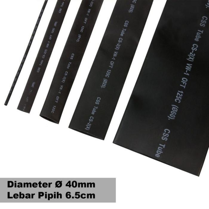 PROMO HEATSHRINK HEAT SHRINK 40MM 40 MM SELONGSONG BAKAR METERAN