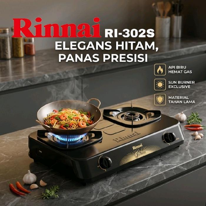 Baru Kompor Gas Rinnai Ri302S Kompor Rinnai Ri-302S Kompor Gas 2 Tungku