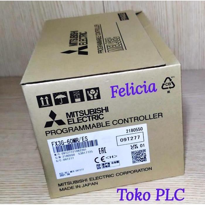 TERBARU FX3G-60MR/ES PLC MITSUBISHI ELECTRIC ORIGINAL FX3G-60MR / ES-A FX3G60MR PLC MITSUBISHI