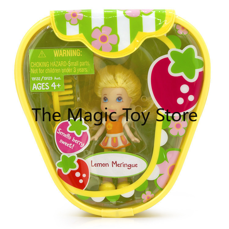 Original Strawberry Shortcake Long-Haired Hair-Brushing Scented Mini Articulated Strawberry Doll