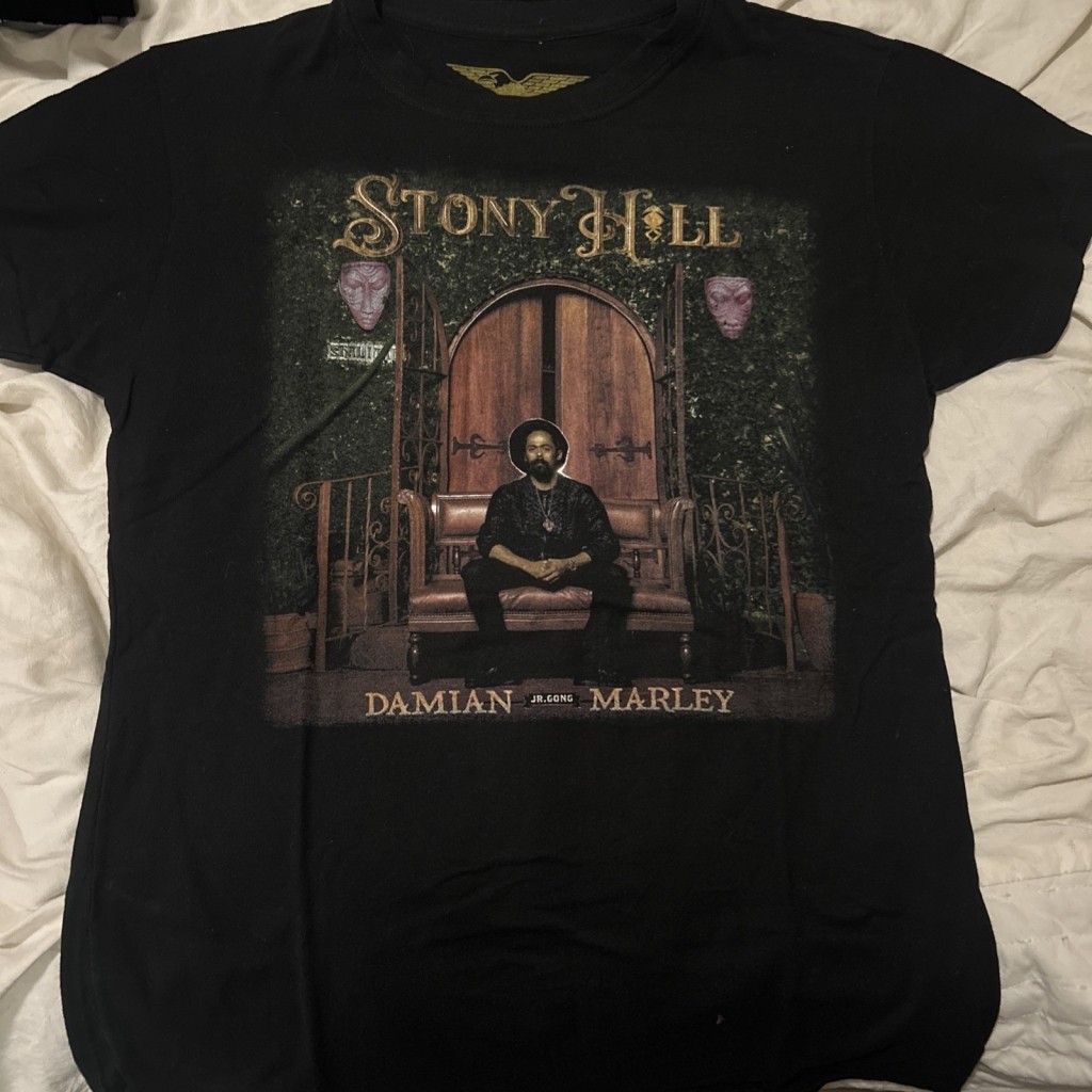 Kaos Oversize Kasual Hitam Tur Damian Marley 2017 Reggae, Original Murah
