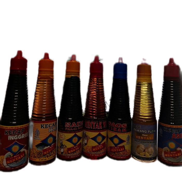 Paket kecap isi 7 minyak bawang(saos,kecap,minyak) Botol