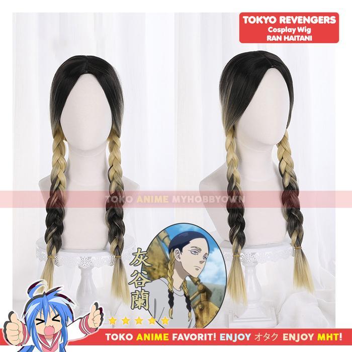 W Cosplay Anime Tokyo Revengers : Haitani Ran Rambut Palsu