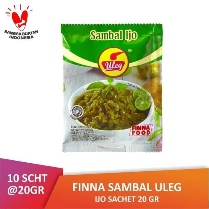 FINNA Sambal Uleg Pedas 1 Renceng / 10 Sachet Finna Sambal Pedas Sambel Pedas Uleg Finna Food Terasi