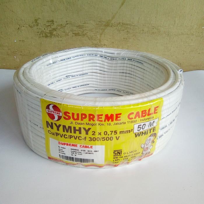 NEW kabel supreme 2x0,75 serabut - cable listrik potongan 2x0.75 per meter