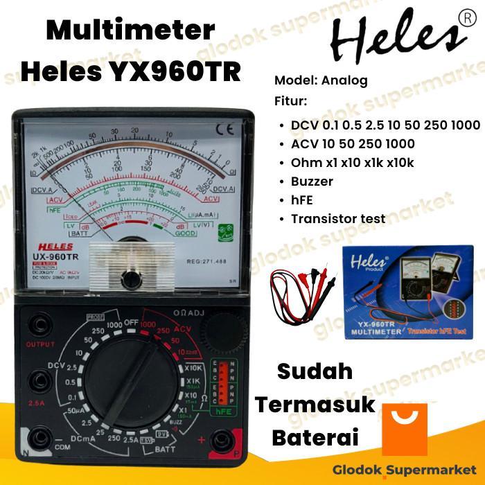 Multitester Heles Yx960Tr Tester Transistor Hfe Avometer Analog Yx 960 Tr