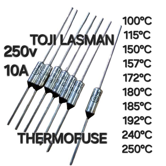 ( Thermofuse ) 10A 250V Tf C Thermal Fuse Heating Element Pius Strika Gosokan Magic Com Cut Off