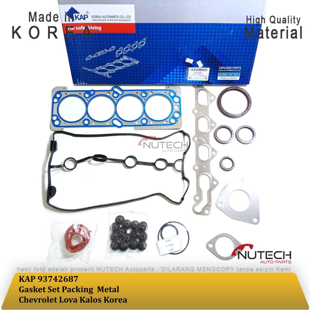Gasket Paking Packing Set Metal Chevrolet Lova Kalos Korea