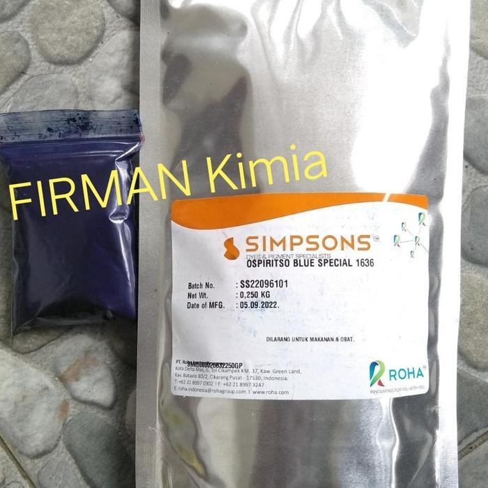 Pewarna minyak biru/ospiritso blue special-1636 Simpsons 25gr & 250gr