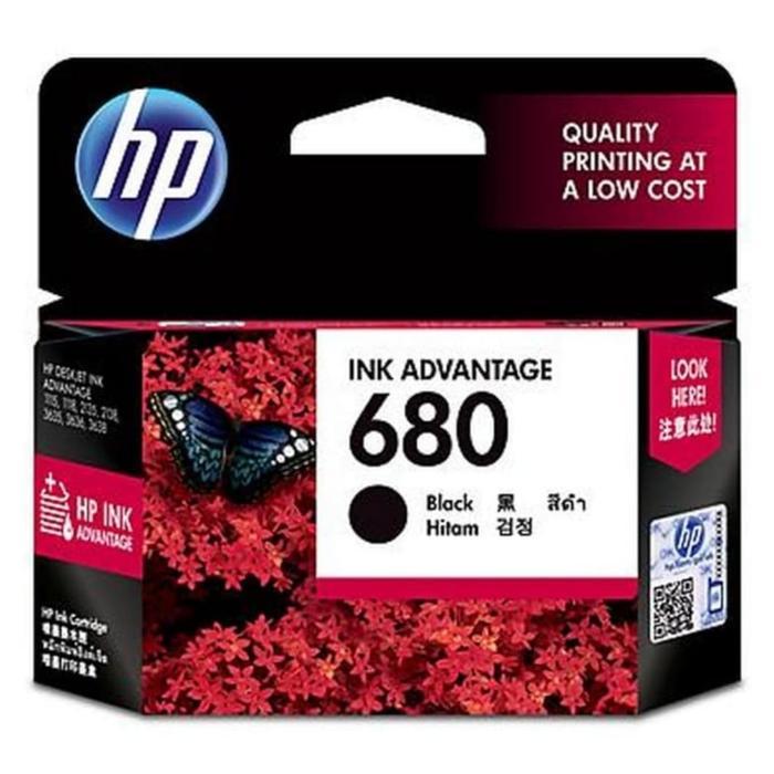 Hp680 / Hp 680 Hitam / Black Original Tinta Hp 680 Black / Cartridge Hp 680 Black