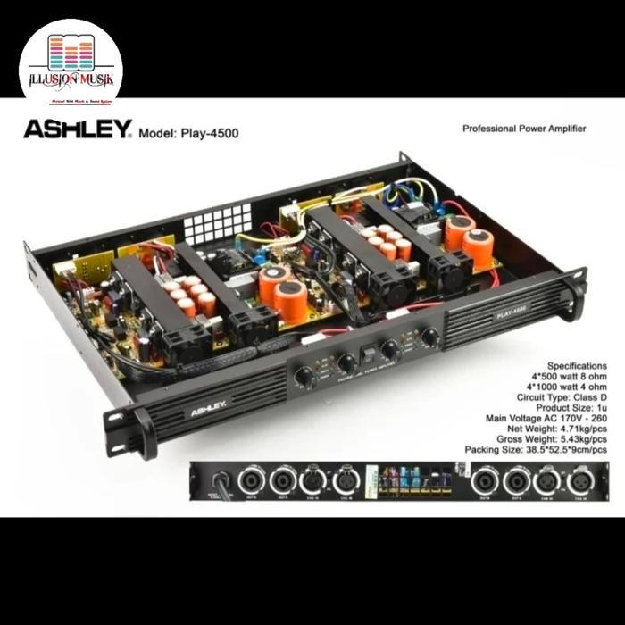 ASHLEY PLAY-4500 | Power Amplifier 4 Chanel | Power | Ashley | Play4500 |