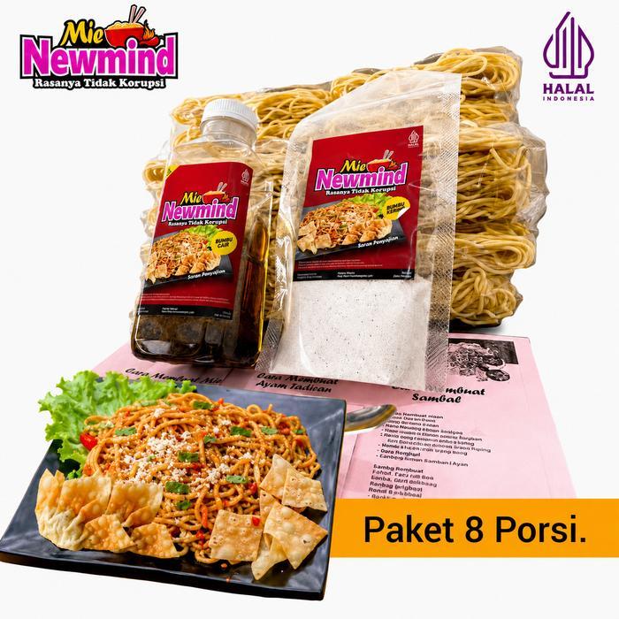 SALE PAKET MIE NEWMIND 8 Porsi ala Mie Gacoan Wizzmie Mie Newmind Food Pedas Noodles Instan Goreng