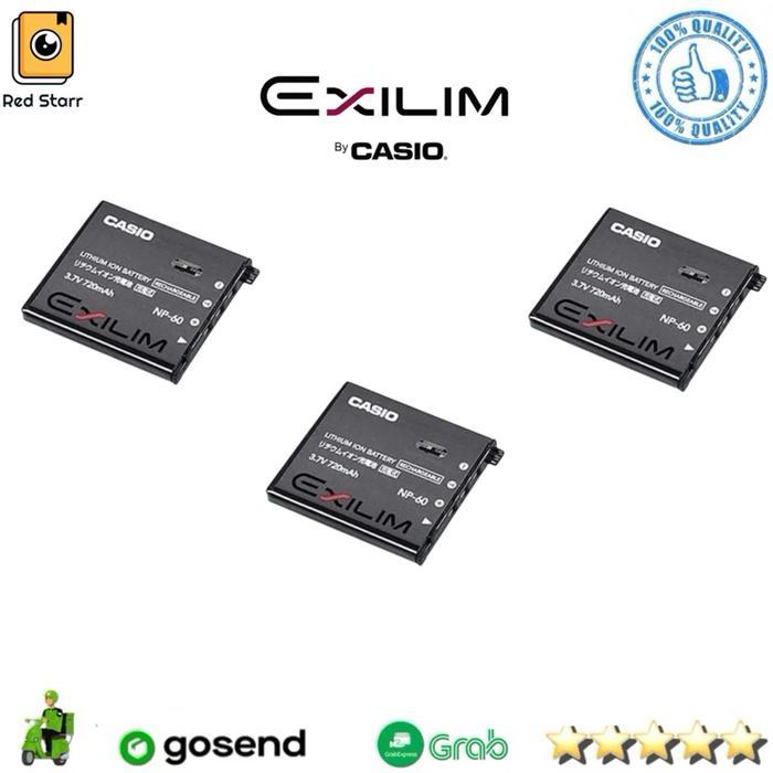 PROMO Casio Baterai NP-60 untuk Kamera Exilim EX-Z9 EX-FS10 EX-S10 EX-S12 EX-Z20 EX-Z21 EX-Z25