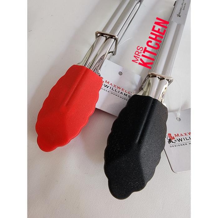 Maxwell & Williams Grabbers Mini Tongs 18Cm Silicone Capitan Pencapit Jepitan Pengambil Capit