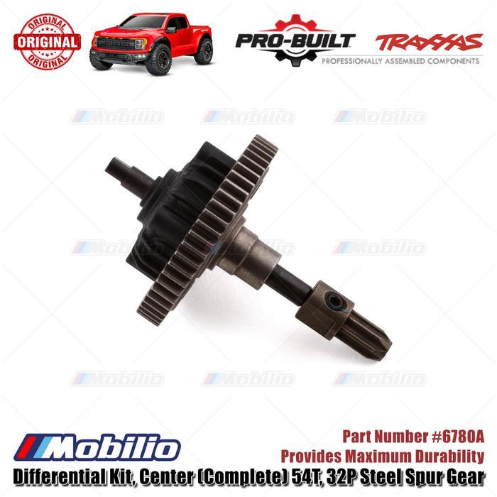 Traxxas Part #6780A Pro-Built Differential kit Center Complete 54T 32P Steel Spur Gear for RC Ford
