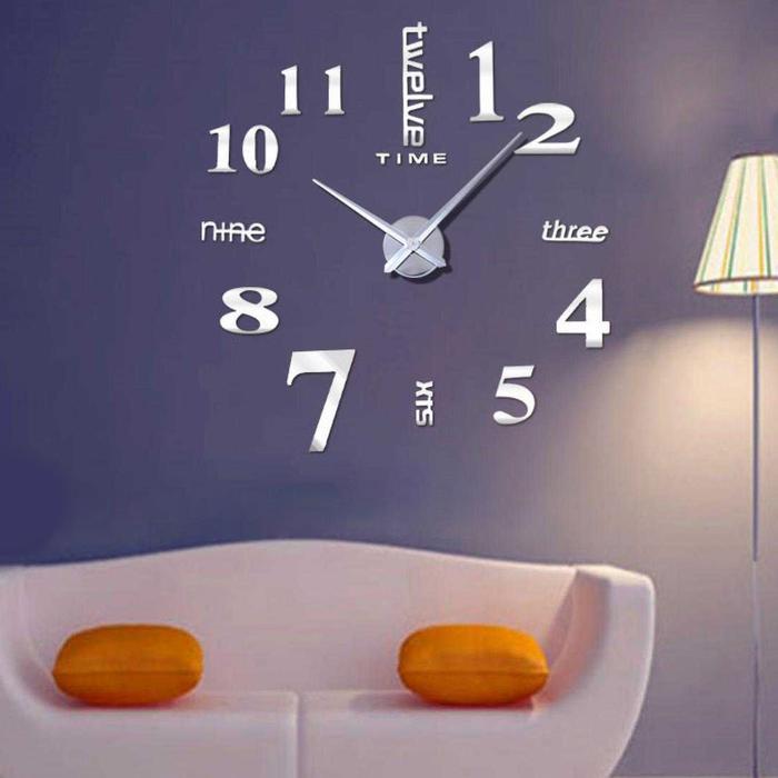Jam Dinding Besar Tempel Aesthetic Detik Silent Anti Air DIY Giant Clock Quartz 90-100 cm High
