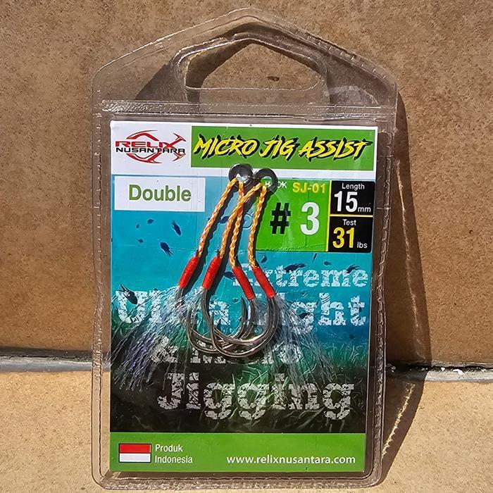 Relix Nusantara Micro Jig Assist Double Hook