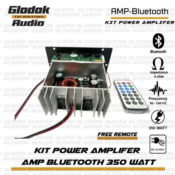 Kit Modul /Kit Amplifier Aktif Dc 12 Volt 350 Watts High Power Amplifier Mini Transistor Bluetooth