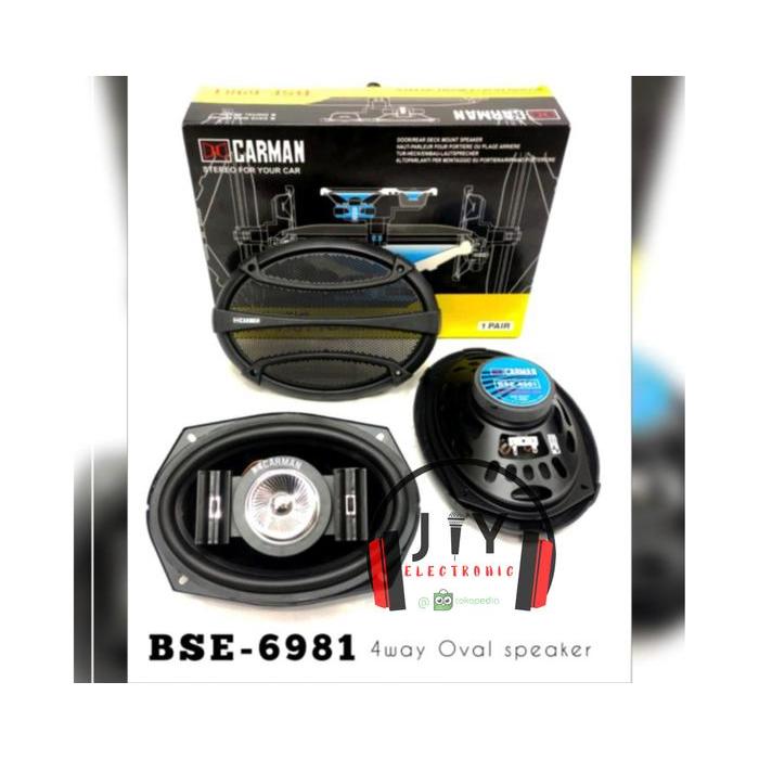Speaker Mobil Oval Carman Bse-6981 4 Way Speaker Pintu Mobil