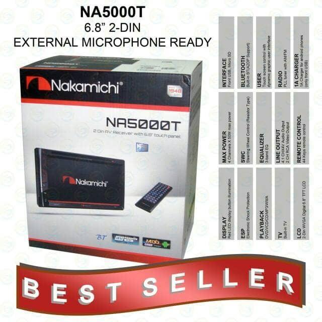 Head Unit Tv 6.8 Inch Nakamichi Na 5000 T Non Android