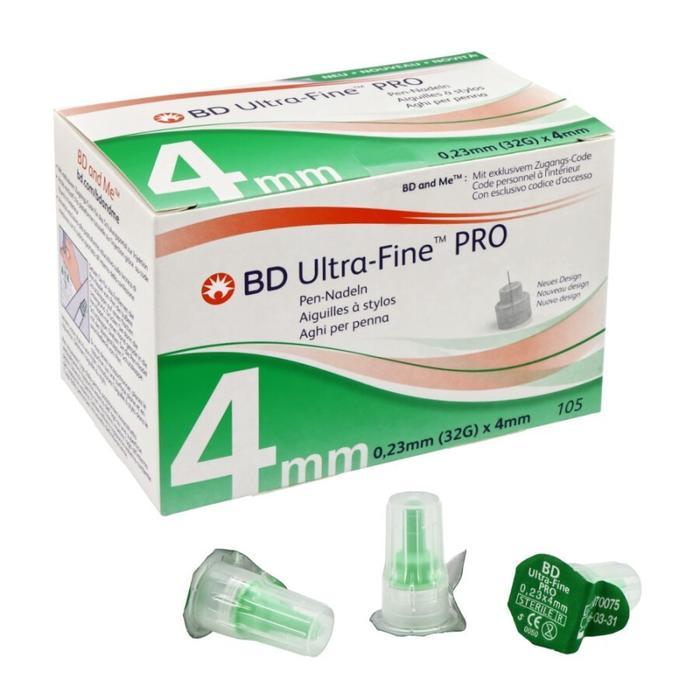 BD Ultra-Fine 4mm. Ultrafine 4 mm BD. Pen Needles. Jarum Insulin Hijau
