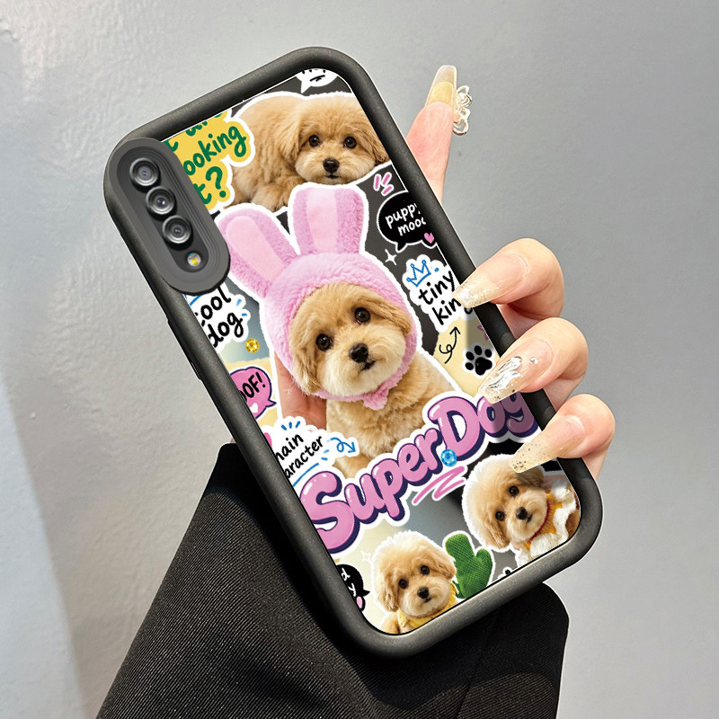 Casing Hp Samsung Galaxy A7 2018 Case Casing pola Poodle Kesing Tahan sidik jari Kasing HP Cesing ce