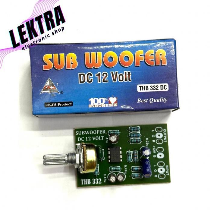 TERLARIS KIT THB 332 DC SUB WOOFER 12 VOLT V SUBWOOFER 12VOLT 12V